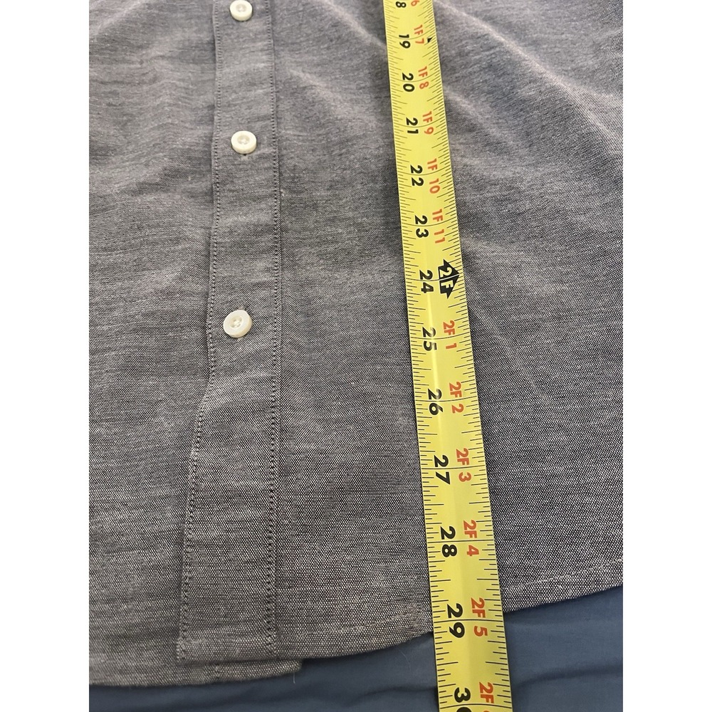 DU/ER 9-to-9 Button Down Shirt Mens XL Gray Performance Oxford Dress Casual - Picture 4 of 7